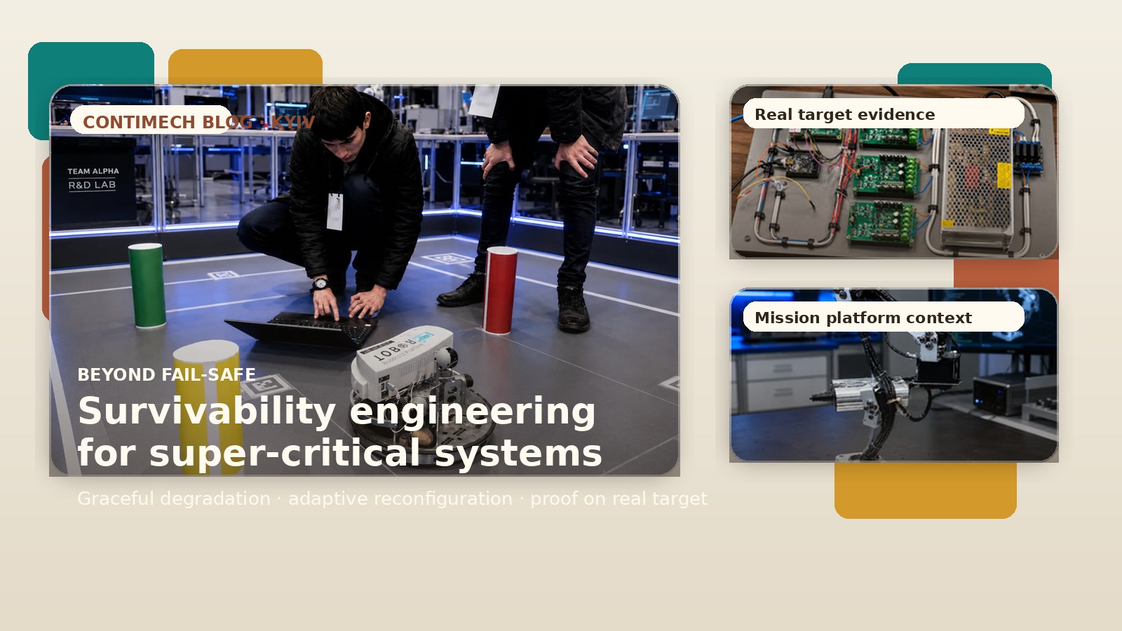 Beyond fail-safe — survivability engineering for super-critical systems cover