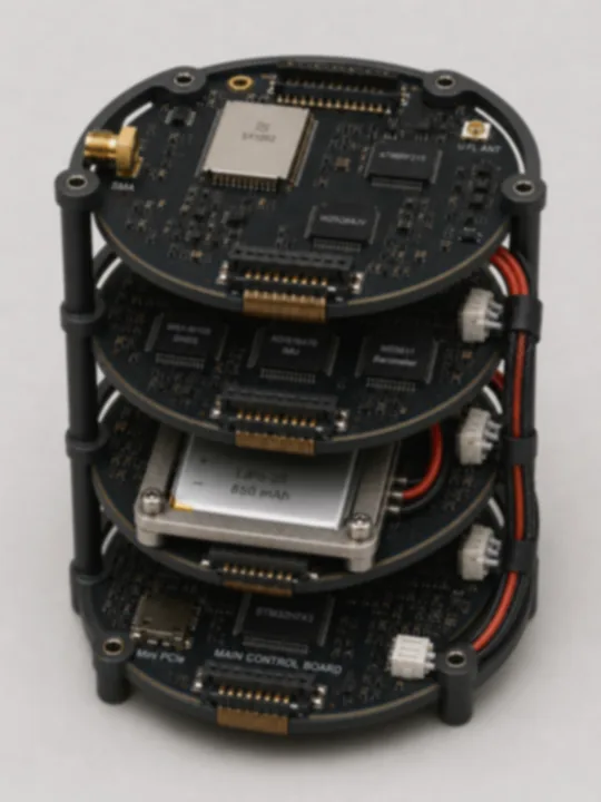 Softened inertial-control hardware stack used as the target mechanical envelope